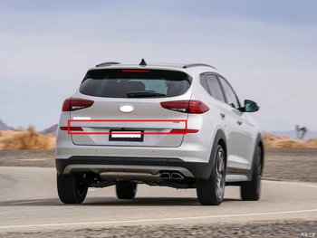 Za Hyundai Tucson 2019 2020 ABS Chrome Rep Vrata, Vrata, Pokrov Trim Zadaj Prtljažnik Modeliranje Plošči Styling Nalepke Okrasimo