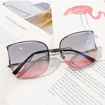 2020 Nove Luksuzne blagovne Znamke sončna Očala Ženske Visoke Kakovosti Kristalno Nezakonitih sončna Očala Ženske Rimless Očala Ženska Očala UV400