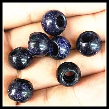 10pcs narave gem kamen žogo evropske kroglice velikosti 12 mm veliko luknjico premera 5 mm za ženske zapestnico, zaradi česar carnelian aventurine tiger