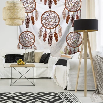 Bohemian tapiserija, stenske tapiserije dreamcatcher vzorec dekor geometrijske steno krpo natisnjeni Tapiz kmetija doma spalnica Dekor