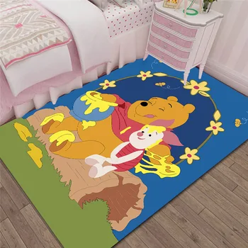 Disney Winnie the Pooh Mickey Minnie 3D tiskanje otroška preproga Risanke, dnevna soba, spalnica preprogo Soba tla dekoracijo