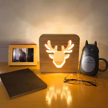Creative 3D Preprost Nordijska Dekorativne Luči z Vklesan Vzorec Vzdušje Majhne Nočne Luči Dekoracijo De Maison