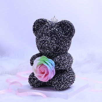 Božično darilo za simulacijo večni Cvet Vrtnice Diamant nosi Valentinovo darilo za punco, ženo gospo rojstni dan srčkan lutka igrača