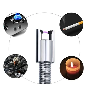 Nove Ustvarjalne Zamenljive Baterije Impulz Loka Elektronski Vžigalnik Windproof USB Polnjenje Vžigalniki Impulz Plazme Vžigalnik za Cigarete