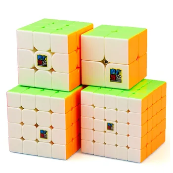 Hitrost Kocka Snop, Moyu Mofang Jiaoshi MF2S 2x2 MF3S 3x3 MF4S 4x4 MF5S 5 x 5 Stickerless Magic Cube 234 Nastavite z šatulji Igrače