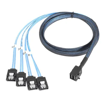 12Gb/S MINI SAS skladu SFF-8643 do 4 SATA eno s štirimi array kartico podatkovni kabel