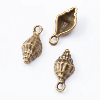80 kosov retro kovinski cinkove zlitine lupini obesek za DIY ročno izdelan nakit, ogrlico, zaradi česar 7302