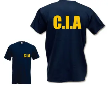 CIA T Majica - Smešno t shirt kazenskem retro FBI fbi, ZDA pustna drog, kul, Kul, Priložnostne ponos majica s kratkimi rokavi moški Unisex Newtshirt