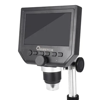 Mustool G600 600 X 3.6 MP Digitalni Mikroskop Elektronski Video Mikroskopom 4.3 palčni HD LCD Telefon Popravila Lupo s Kovinsko Stojalo