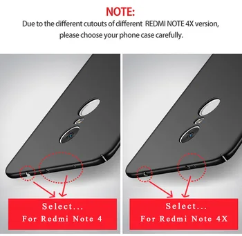 Redmi Opomba 4X Primeru MSVII Slim Motnega Kritje Za Xiaomi Redmi Opomba 4 v Primeru Obroč Pokrov ležišča Za Xiaomi Redmi Note4 Note4X Primerih