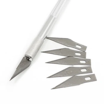 5pcs Rezila Obrti Umetnine Rezanje Nož Carving Nož Matrica Točkovanja Chiseling Model Popravilo DIY Kiparstvo Nož Ročno Orodje