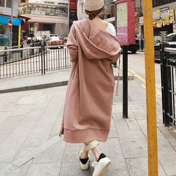 Johnature 2021 Pozimi Nove Korejske Ženske Obleke Hooded Ovratnik Coats Priložnostne Barva Izgubijo Vse Tekme, Zadrge, Ženski Plašči