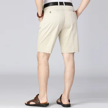 Priložnostne hlače moški 2020 Novo Poletje Bombaž Trdna ohlapne Hlače Visoke Kakovosti Poslovnih Socialne obleko hlače moški