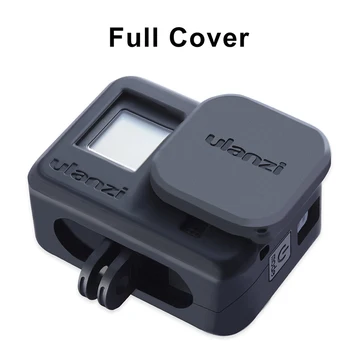 Ulanzi Gopro 8 Črna Kamera Zaščitna torbica za Objektiv Kamere Zaščitni pokrov Silikonsko Ohišje Kit za Osmo Dejanje