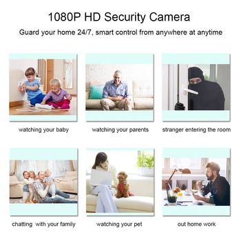 Zonan Tuya HD 1080P Wifi Home Security Kamera，Intelligent Auto Tracking Človekovih Brezžični CCTV Omrežja nadzorna Kamera