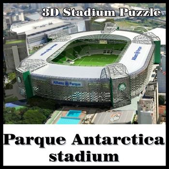 3D puzzle nogometni stadion Palmeiras stadion Palmeiras SP spominek model puzzle Igre, Igrače Halloween Božič