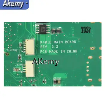 XinKaidi K40IE/K40ID Prenosni računalnik z matično ploščo za ASUS K40ID K40IE K40I X8AI original mainboard 8*pomnilnik 1 GB