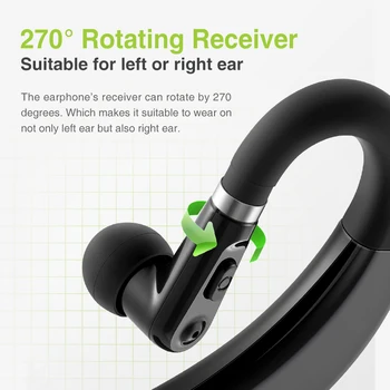 Alecuci M11 Bluetooth Slušalke Hrupa Preklic Brezžični EarpieceHands-Prosti Slušalke za Vožnjo Poslovnih Urad z Mikrofonom