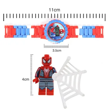 Nov Slog Ustvarjalni Modni Otrok Gledal Gradnik Ninjagoed Marvel Avengers Združljiv z Legoed Številke Opeke Igrače