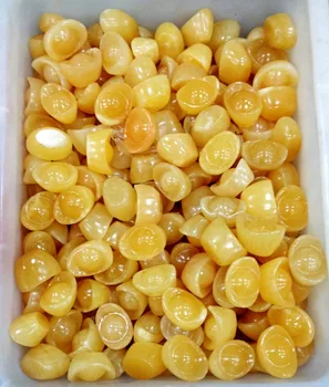 6PC Naravno rumeno jade Zlato ingot ročno izrezljane quartz vzorec zdravljenja