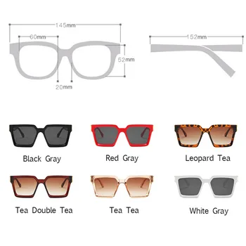 LeonLion Vintage Sončna Očala Ženske 2021 Kvadratnih Blagovne Znamke Oblikovalec Ženske Očala Luksuzni Ogledalo Retro Visoko Kakovost Ženski Oculos