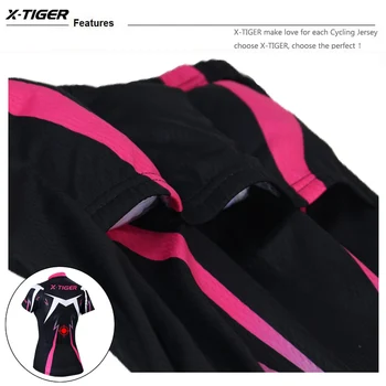 X-Tiger 2020 Pro Poletje Kratek Sleeve Kolesarjenje Oblačila Udobno Gorsko Kolo Kolesarjenje Nositi Oblačila, ki so UV400 Kolesarski Dres