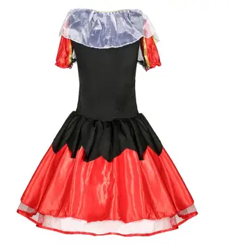 New visoke kakovosti Seksi Kraljica Src kostum za noč Čarovnic za ženske Casino mogotec Cosplay igra uniforme Carnival Party Kostumi