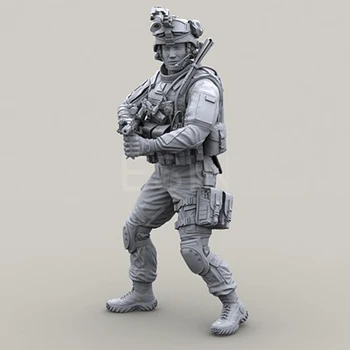 1/35 ameriške VOJSKE sodobni vojak # 3, Smole Model Vojak slika GK, Sodobna vojak, Nesestavljeni in unpainted kit