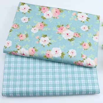 Leaf serije bombažne tkanine, cvetlični diy šivanje domačega tekstilnega posteljnina listi baby obleko DIY ročno delo krpo tecidos tilda