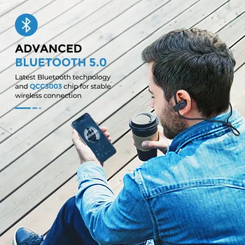 Mpow Plamen 2 IPX7 Vodotesne Slušalke Bluetooth 5.0 Brezžične Slušalke 13H Dolžina Šport Slušalke Za Iphone X 7 Huawei Xiaomi