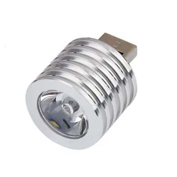 Aluminij 3W USB LED Svetilke Vtičnico Pozornosti Svetilka Bela Svetloba