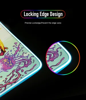XGZ Seksi Anime Dekle RGB LED Osvetlitev Velikih Zgostitev Mouse Pad Igralec Mause Preprogo 900x400 /300X800MM Desk Mat CS Dota 2