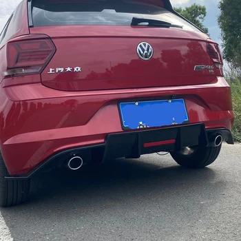 Za Volkswagen Polo 2018 2019 2020 Nov Model ABS Materiala Avto Zadnji Odbijač Difuzor Lip Spojler Z Zavorna Luč