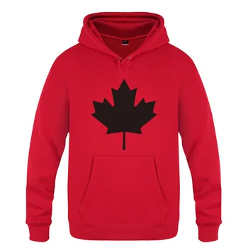 Mens Hoodies Kanadi ali Toronto Maple Leaf Natisnjeni Moški pulover s kapuco Runo Dolgimi Rokavi Moški Majica Puloverju Ulične Hip Hop