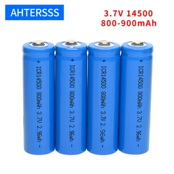 3,7 v 14500 akumulatorsko baterijo 3,7 v litijeve baterije aa 2A 800-900mAh li-ion baterije