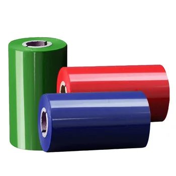 Modra Rdeča Zelena Barva Voska Traku Toplotni Prenos Trak za Papir Etikete Tiskalnik črtne kode Traku