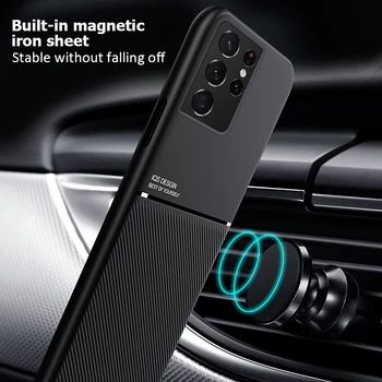 Magnetni Primeru Telefon Za Samsung S21 Ultra 5G Kritje Odbijača Shockproof Zadnji Pokrovček Za Samsung Galaxy S21 Plus S21 Primeru Funda coque