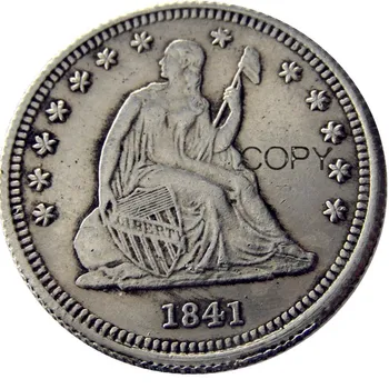 NAS Celoten sklop(1840-1891)P/O/CC/S 104pcs Sedi Svobode Qua Dolar Silver Plated Kopija Kovanca