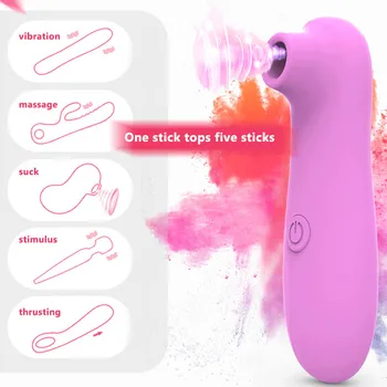 Sex Igrače za Ženske Klitoris Bedak prsne Bradavice Sesanju G Spot vibratorji Klitoris Stimulator Ustni Lizanje Blowjob Jezika vibrator