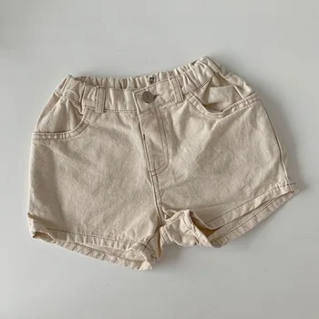 Otrok korejski nove poletne hlače za fantje in dekleta ohlapna preprost niz solid-barva priložnostne hlače
