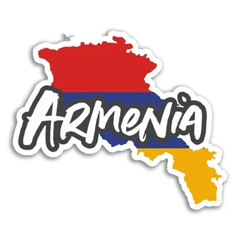 Vroče Prodati Armenija Zemljevid Vinil Avto Nalepke Zastave Potovalne Prtljage Nepremočljiva Odbijača Avto Nalepke Nepremočljiva KK13*13cm