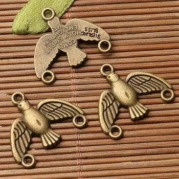 20pcs antiqued bronaste barve ptic povezavo priključek design EF3343