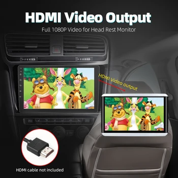 1din 10 inch Android 10 PX6 Večpredstavnostna DVD Predvajalnik Videa, GPS Navigacijo, avtoradio Stereo Wifi AHD HDMI Carplay OBD DAB CSD 4G+64 G