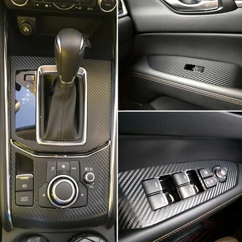 Avto-Styling 3D 5D Ogljikovih Vlaken Avto Notranjosti sredinski Konzoli, Sprememba Barve Oblikovanje Nalepke, Nalepke Za Mazda cx-5 2017-2020