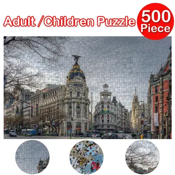 Otrok uganke 500 kosov Montaža slike Krajine uganke, igrače za odrasle, otroke, izobraževalne Igrače, otroške igre domov