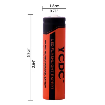 YCDC 4pcs 18650 Li-Ionska baterija za polnjenje 3.7 volt 3000mAh baterij z 18650 baterijo nosilec za svetilko,kamere,igrače