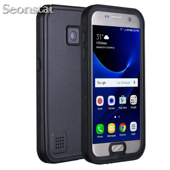 Za Samsung Galaxy S7 Rob S7 Vodotesno Ohišje IP68 Potapljanje, Podvodni PC + TPU Oklep Kritje S725 Shockproof Umazanijo Sneg dokaz