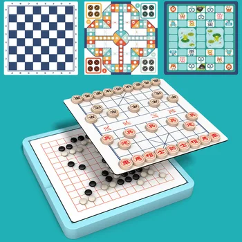 Letala, Šah, Dama Pet-v-a-Zapored Živali Checker Otrok Šah Igrače Izobraževalne Učencev Multi-Funkcijo Namizne Igre