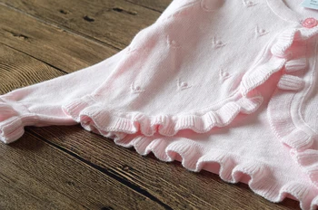 Rdeča Baby Dekleta Jopico Pulover Z Dolgimi Rokavi Belo Jakno Bombaža Vrhnja Oblačila Baby Dekleta Plašč Za 1 Do 2 Let Starosti Otroška Oblačila 185056