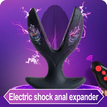 Električni Šok Anus Odpiranje Expander Wirless Nadzor Analni Čep 8 Načini Vibrator Sex Igrače Za Ženske, Moške Riti Dilator Vagina Plug